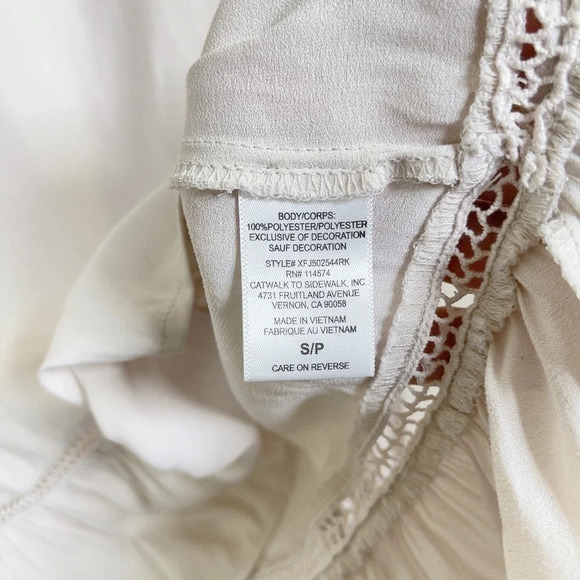 RO&DE | CANYON RUFFLE  NECK BLOUSE IN CREAM COLOR - Picture 10 of 16